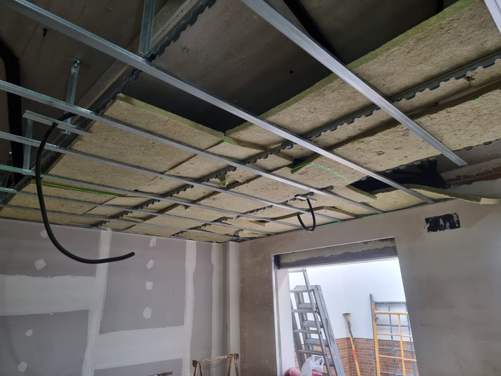 techo de Pladur con aislamiento térmico y acústico