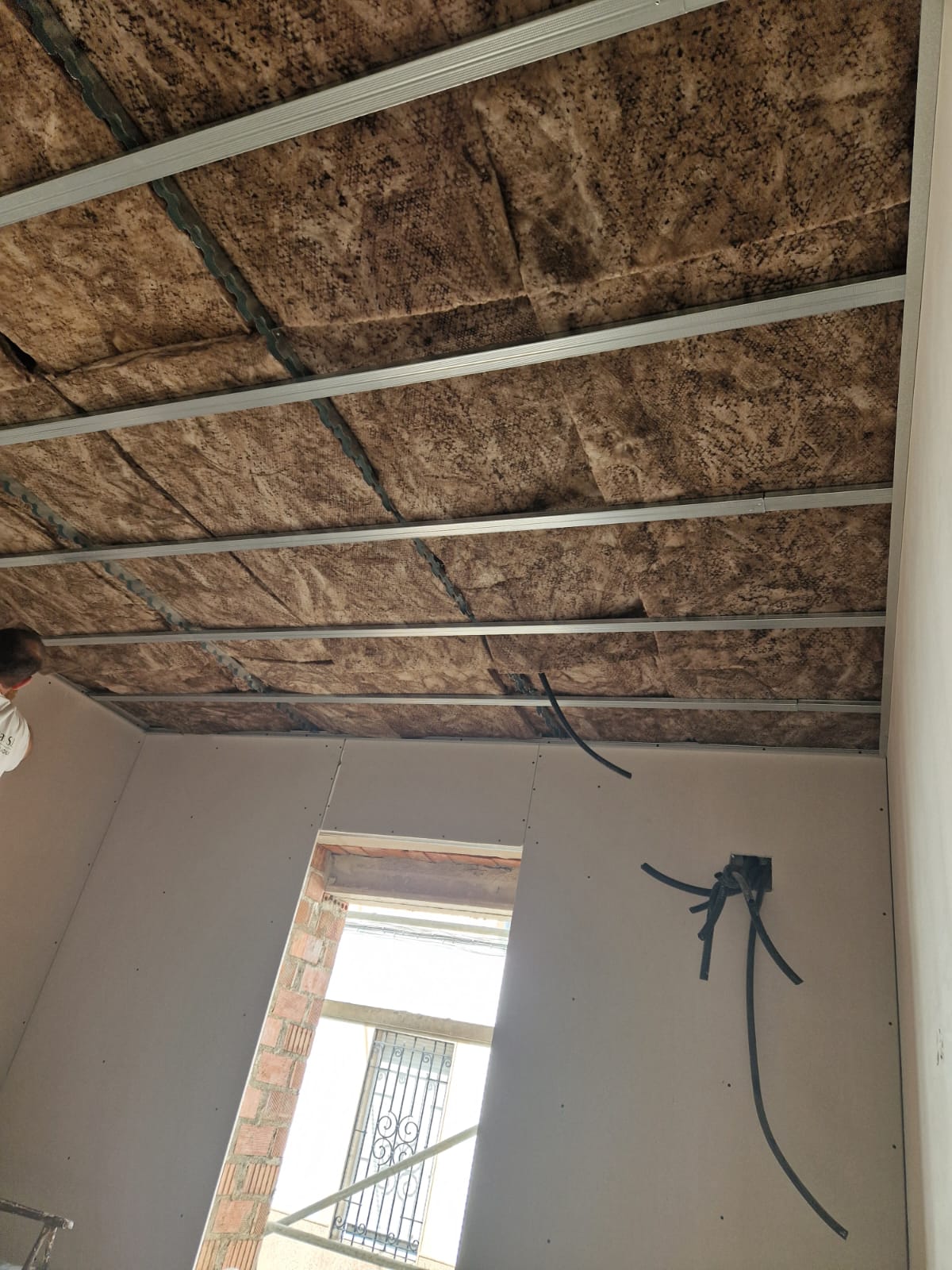 techo de Pladur con aislamiento térmico y acústico